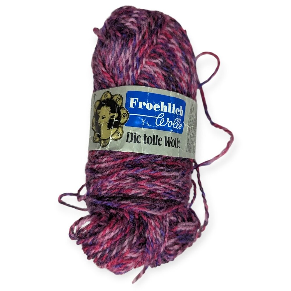 Froehlich Wolle Die Tolle Wolle Swiss Purple/Violet Wool 1 Skein